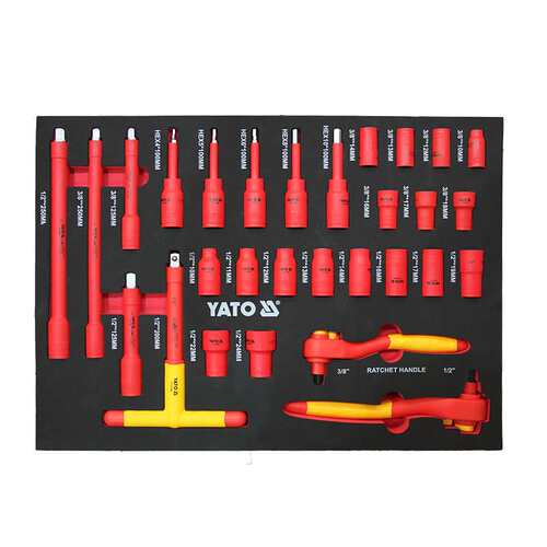 易尔拓工具套装绝缘工具托盘机汽修电工维修专用工具YT-55305T1