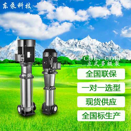 山东东泵 CDLF多级管道泵CDL多级泵不锈钢多级泵不锈钢加压泵
