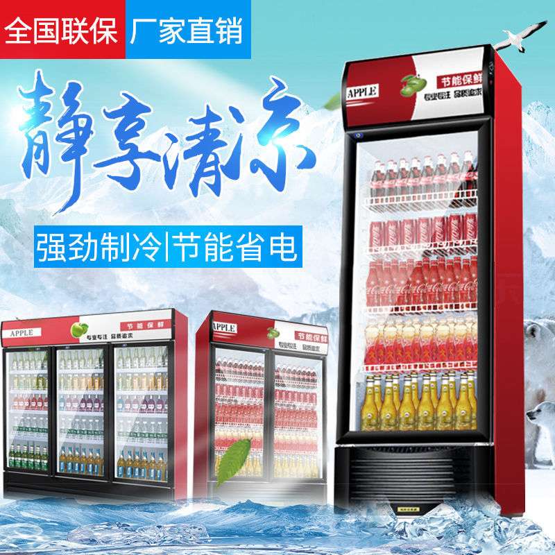 饮料柜展示柜冷藏保鲜柜玻璃门冰柜立式冰柜商用单门双门