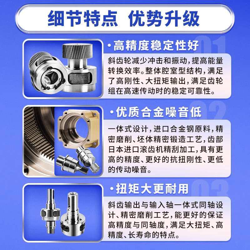 行星减速机AB行星减速器可配伺服步进减速电机马达齿轮箱高扭矩