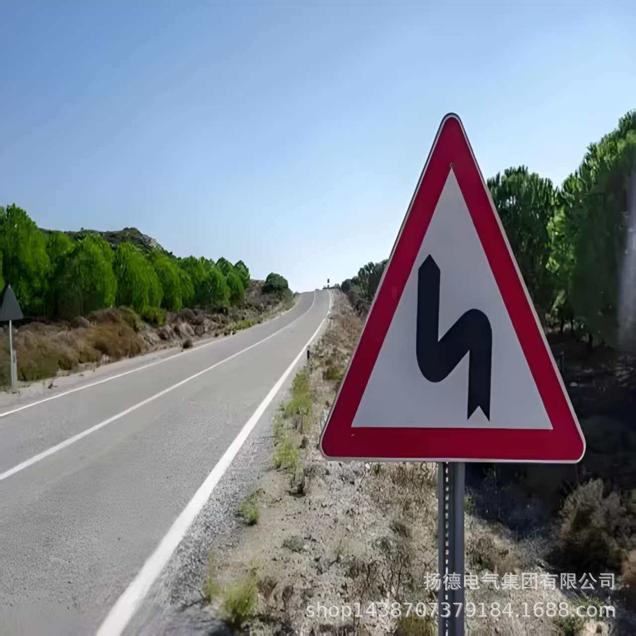 道路指示长方形铝板交通标志牌 立杆交通标牌 高速公路