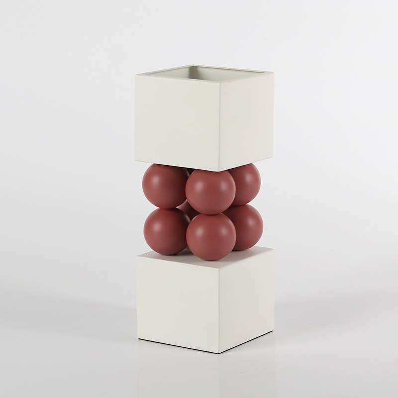 现代简约方形花瓶摆件样板房餐桌电视柜家居客厅圆珠花器软装饰品,鲜花速递/花卉仿真/绿植园艺,割草机/草坪机,淘宝优惠券,粉丝福利购,淘宝优惠卷