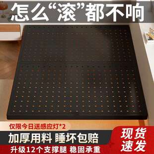 铁艺床双人床无床头现代简约加厚加固铁床单人1.8米钢架床悬浮床