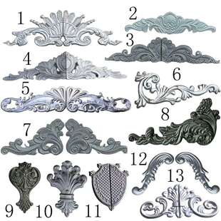 铁艺配件铁艺门头花铁门装饰花镀锌铁皮冲压门顶花门花