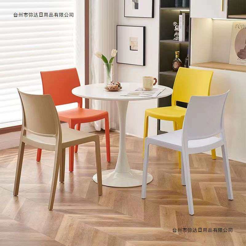 塑料椅子休闲餐厅北欧靠背椅餐椅现代加厚简约家用椅其他北欧风