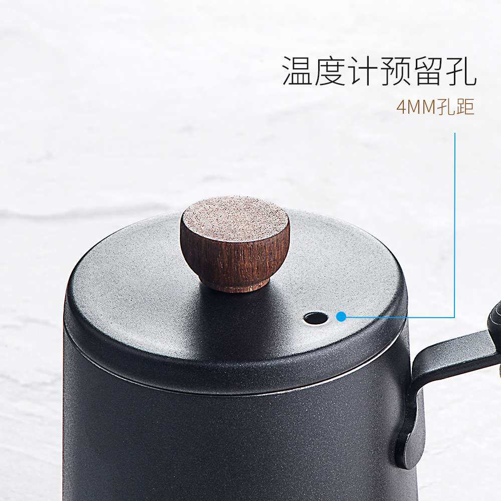 现货手冲咖啡壶不锈钢咖啡手冲壶挂耳户外咖啡壶挂耳长嘴壶带刻度