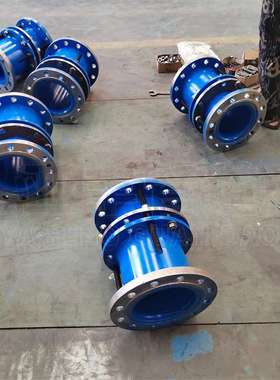 客户订购红色双法兰限位伸缩器 B2F传力式伸缩接头现货发售