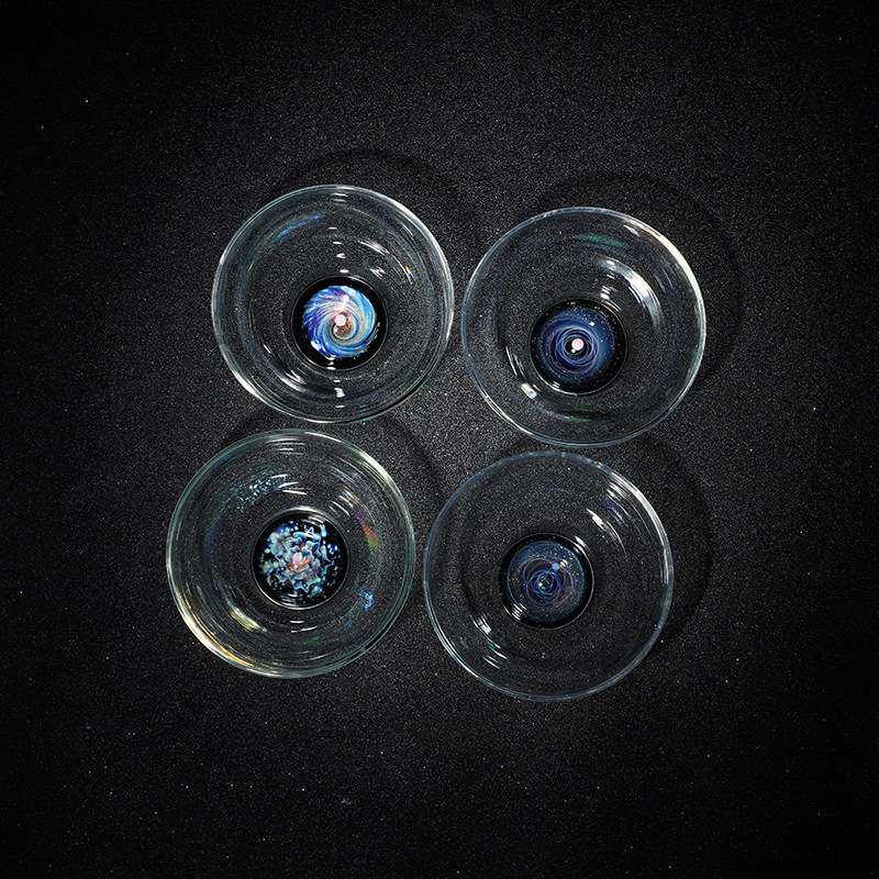 匠不二玻璃主人星空斑斓耐热防烫品茗杯纯手工高端茶杯轻奢透明功