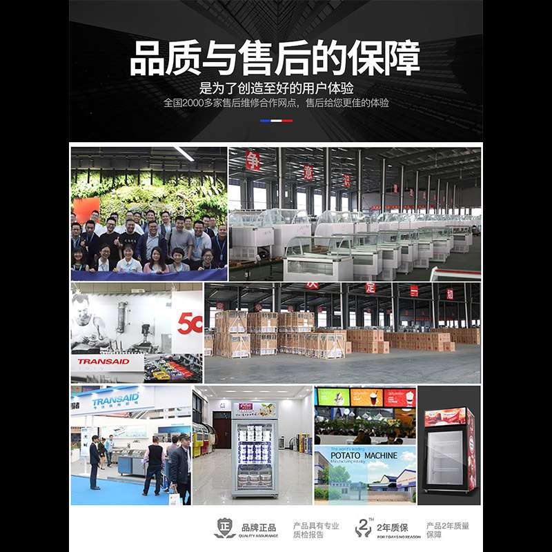 厂家直发硬冰激凌展示柜冷冻雪糕冰棒跨境商业用厚切炒酸奶展示柜