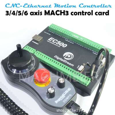 MACH3 接口板 EC500 CNC-以太网运动控制器 460khz 3/4/5/6 轴