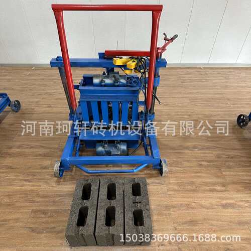 家用小型便携式空心水泥制砖机混凝土砌块砖机  免烧砖机模具