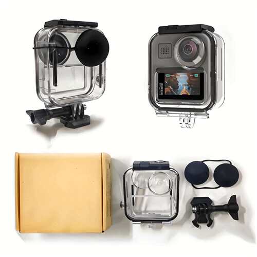爱夏鸥 GoPro MAX全景运动相机防水壳 边框水下保护套 潜 水配件