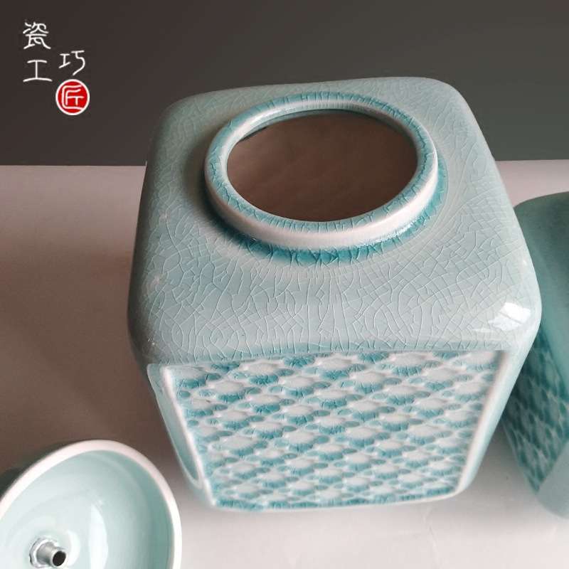 陶瓷器欧式摆件家居客厅摆设新中式电视柜软装饰品景德镇陶瓷青花