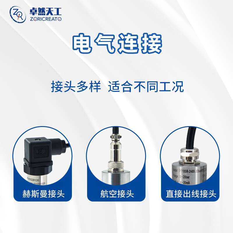 卡箍式压力变送器1mpa气压液压测量智能单晶硅带数显远传替代abb