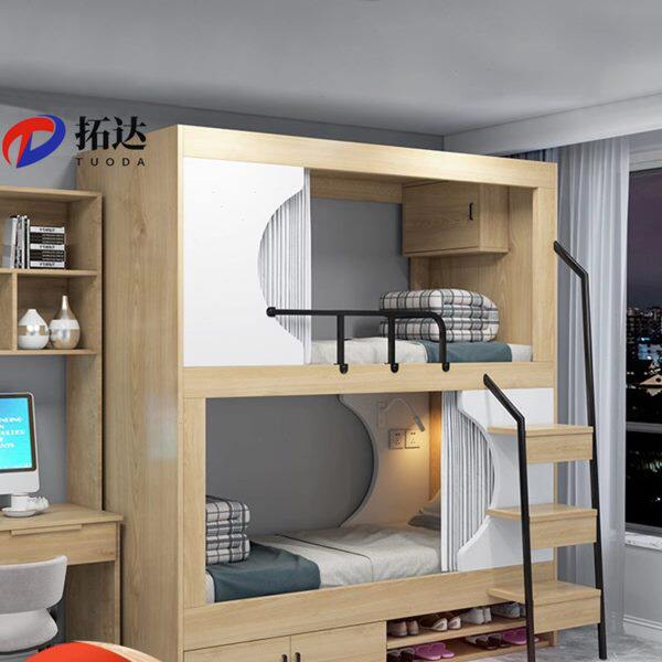 青年旅社上下铺公寓床酒店太空舱床员工宿舍双层床学校实木宿舍床