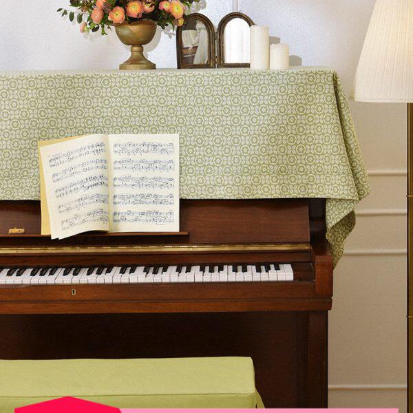 阳春小镇钢琴罩防尘罩复古轻奢高档高级感网红盖布高端大气琴凳罩
