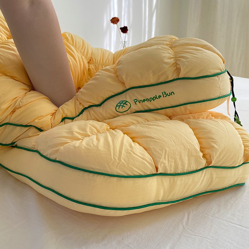 超软菠萝包!助h睡眠面包枕家用枕头单人护颈椎枕芯男女生可水洗