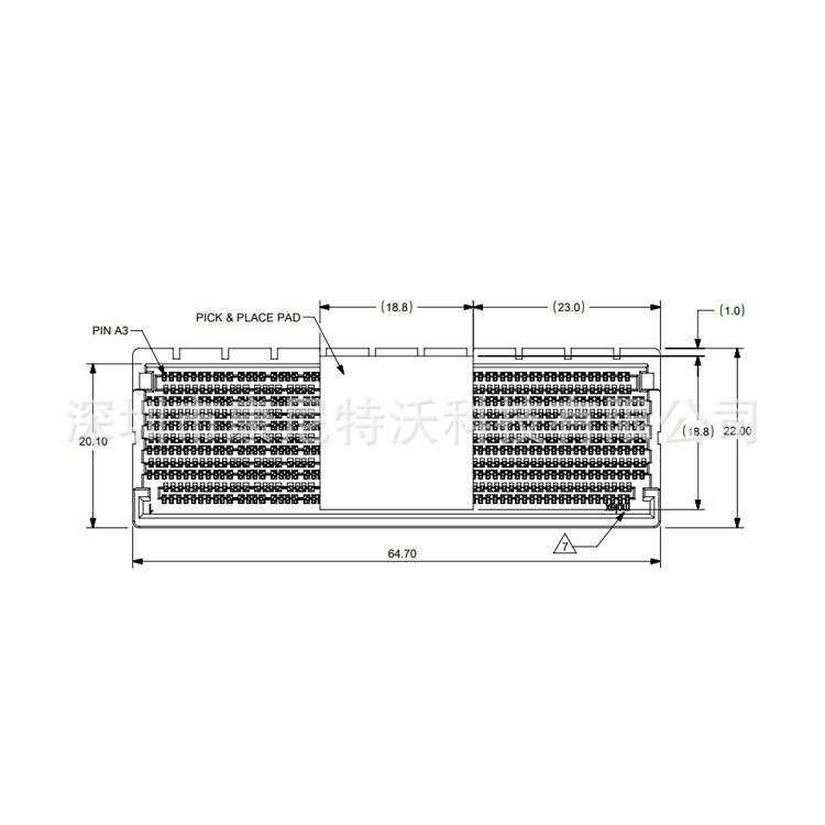 Molex莫仕 2048430001 699Pin 集群高速连接器 SMT/贴片 原装