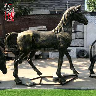 玻璃钢雕塑马雕塑半身马雕塑几何马雕塑广场公园售楼盘室内摆件