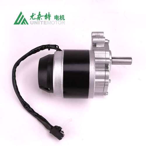 尤奈特轮椅车电动机带电池刹车有刷永磁直流电机 MY1016Z-250W24V
