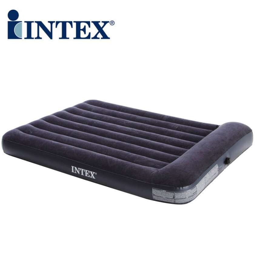 INTEX66768户外野营便携充气垫家用单双人充气床垫植绒气垫充气床
