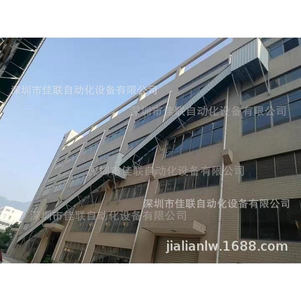 三楼入库物流输送线运货输送带货物传送滑梯地下室传送带输送线