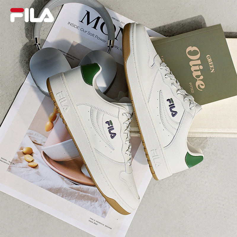 斐乐FX-100板鞋丨FILA 小白鞋26新款男板鞋商务休闲鞋百搭运动鞋