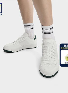 FILA 斐乐网球系列女鞋TARGA 1+休闲鞋2025冬季新款圆盾鞋1+板鞋