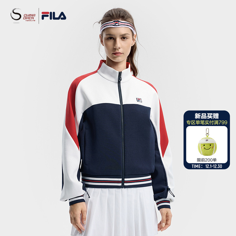 FILA斐乐女士针织长袖外套