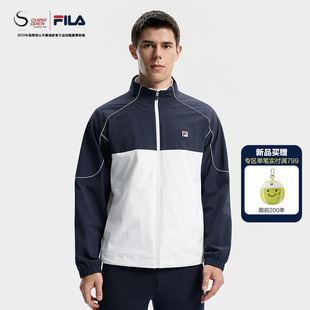 OPEN 新款 斐乐网球系列男梭织外套春季 运动宽松上衣 FILA CHINA