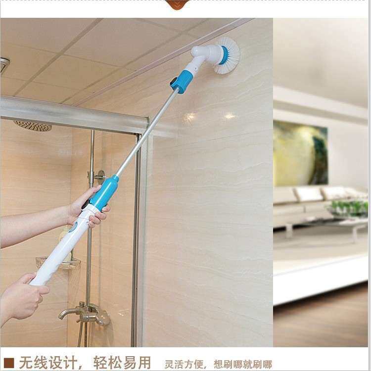 生产厂可伸缩家用自动电动洗涤机 多功能无绳可充电式清洁刷拖把