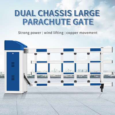 License plate recognition for heavy-duty aerial barrier gate