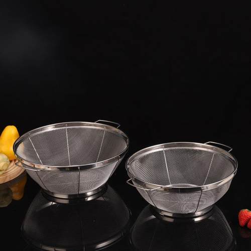厨房加厚不锈钢洗米筛洗菜篮沥水漏盆家用淘米器淘米盆洗菜水果篮