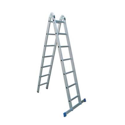 BY002金锚铝合金可折叠两用梯AC51-207 长4090mm高2000mm 7级踏板