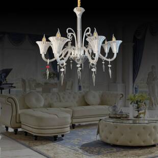 法式水晶玻璃吊灯客厅灯豪华酒店轻奢家用灯现代简约卧室餐厅灯