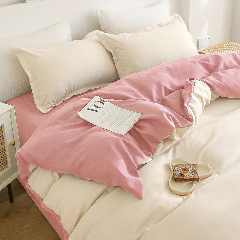 四件套被套单人宿舍学生被罩被单秋冬床上用品加厚床单三件套