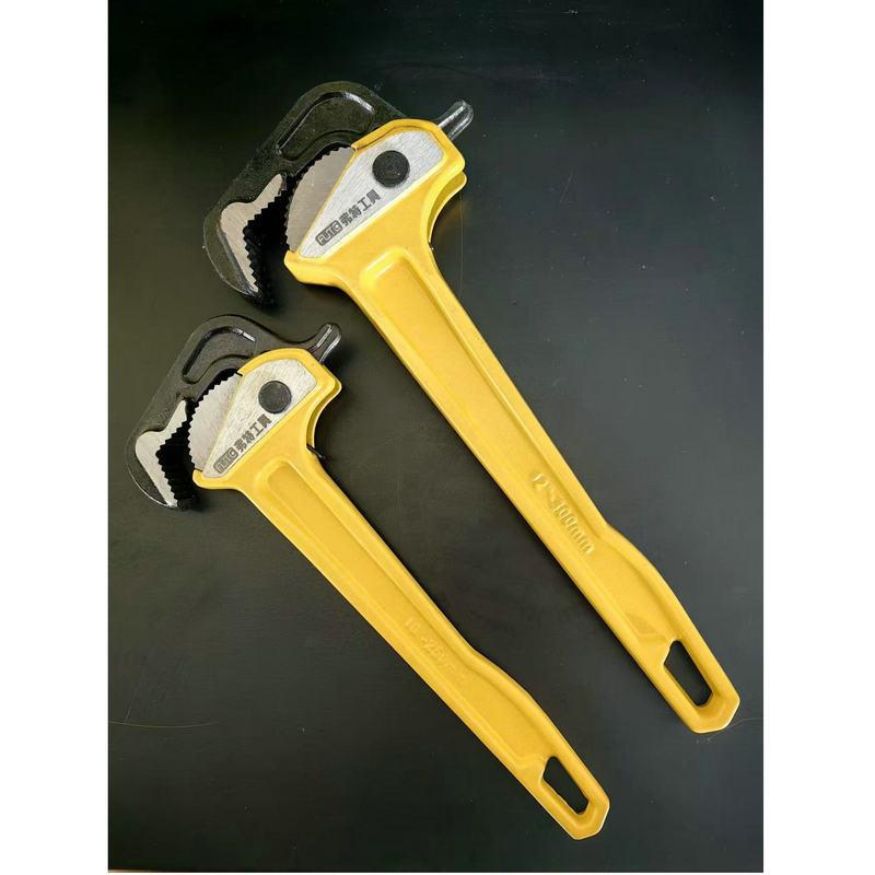 三面咬齿管子钳速管钳棘轮多功能水管钳快速管钳子大号小水管扳手