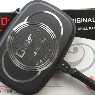 煎锅32烤肉盘专用不粘煎饼锅牛排煎锅压力烤盘-双面40cm韩式燃气