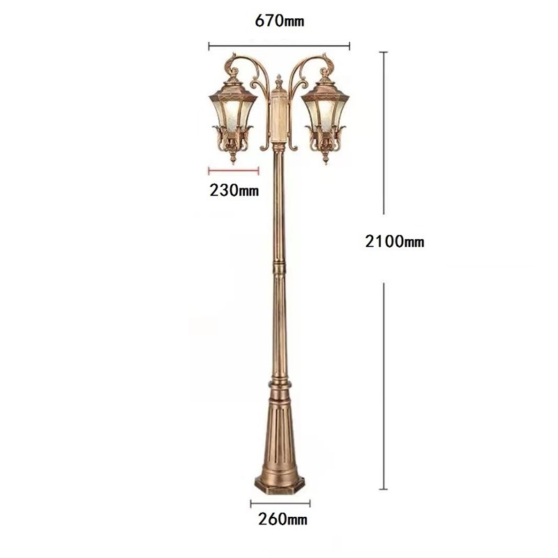 厂家 欧式户外住l宅小区花园灯 防水阳台室外庭院灯 别墅外铝灯