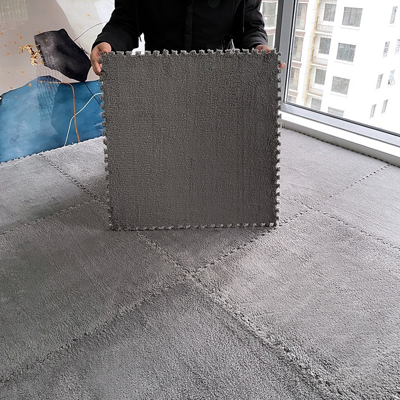 地毯客厅2024新款泡沫地垫大面积全F铺办公室房间大块拼接地毯卧