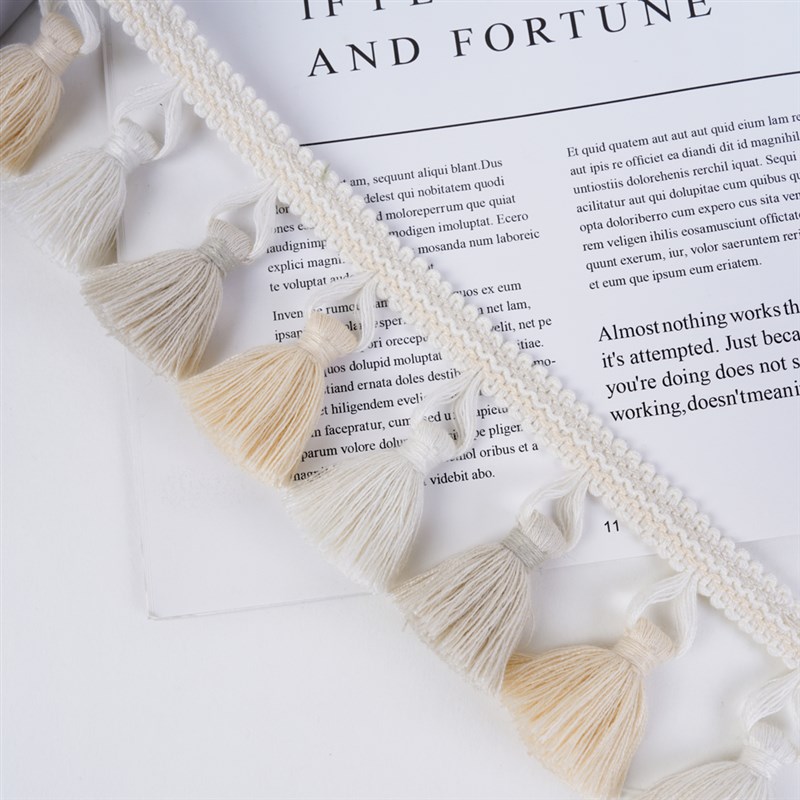 窗帘吊穗b花边纱边辅料手工流苏短边穗子吊球法式侧拼接立边M-581