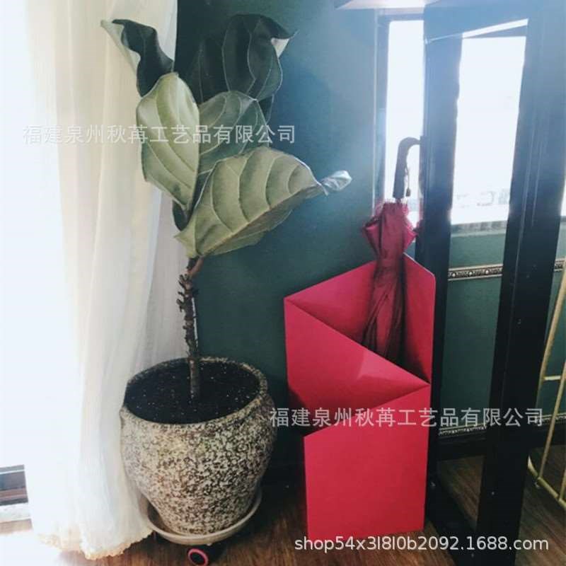 雨伞架公a用酒店大堂家用简约铁艺收纳桶落地式放伞架子可加logo