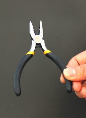 欧克迷你钢丝钳 维修便携小钳子老虎钳多功能五金工具5寸电工钳子