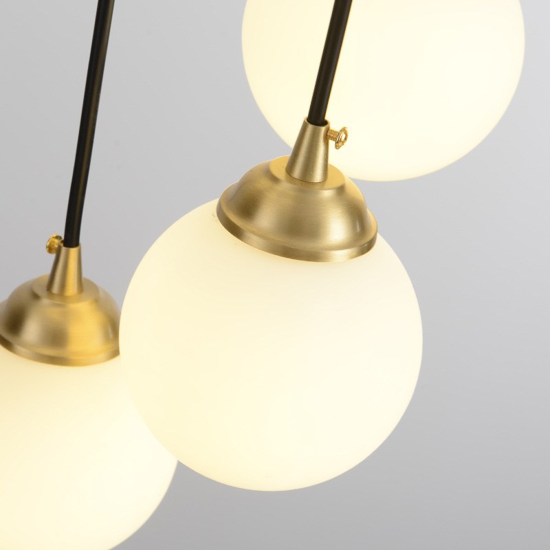 全铜楼梯间长吊灯北欧o别墅简约大气客厅创意餐厅旋转复式楼大吊