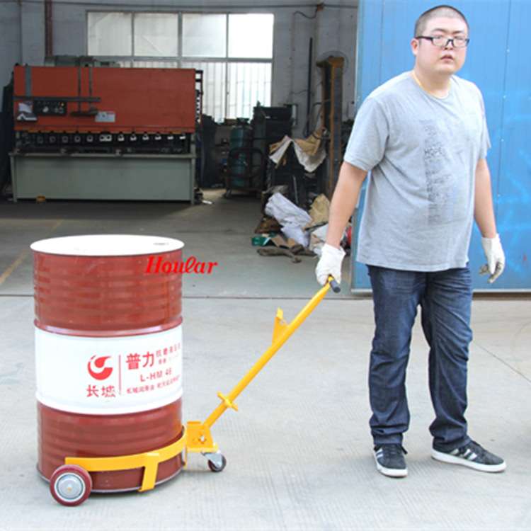 现货供应简易油桶咬嘴油桶车DC500低位油桶搬运车500KG手动油桶车