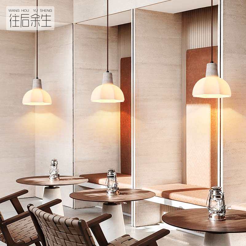 奶油风日系卧室床头吊灯led现代简约温馨浪漫餐厅广东中山灯具