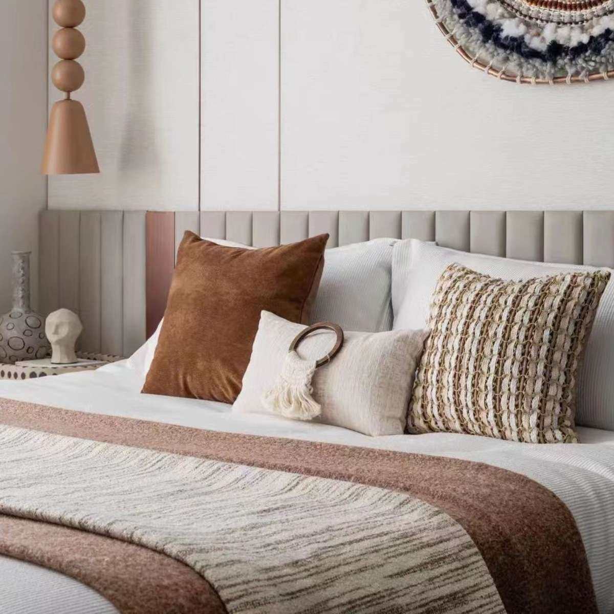 轻奢现代样板间床品售楼部样板房床上用品软装摆场简约多件套,3C数码配件,USB灯,淘宝优惠券,粉丝福利购,淘宝优惠卷