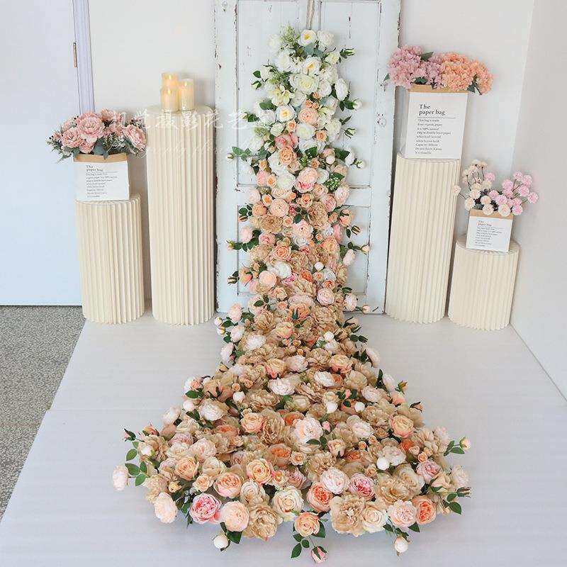 活动仪式提车策划派对交车仪式车展4S店创意仿真拖尾玫瑰花艺