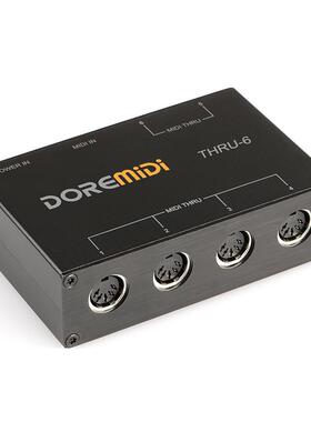 DOREMiDi 华示MIDI THRU-6 Box MIDI 分流盒子 1路输入6路输出