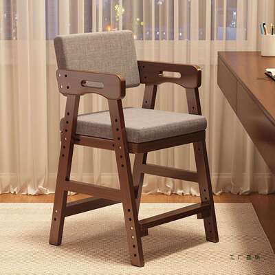 儿童学习椅家用可升降调节实木椅子小学生书桌椅宝宝餐椅吃饭座椅